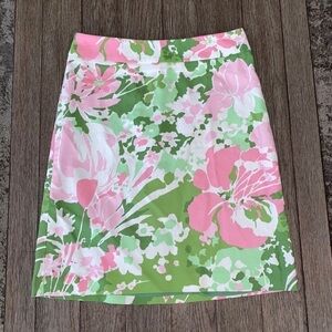 Talbots spring floral skirt